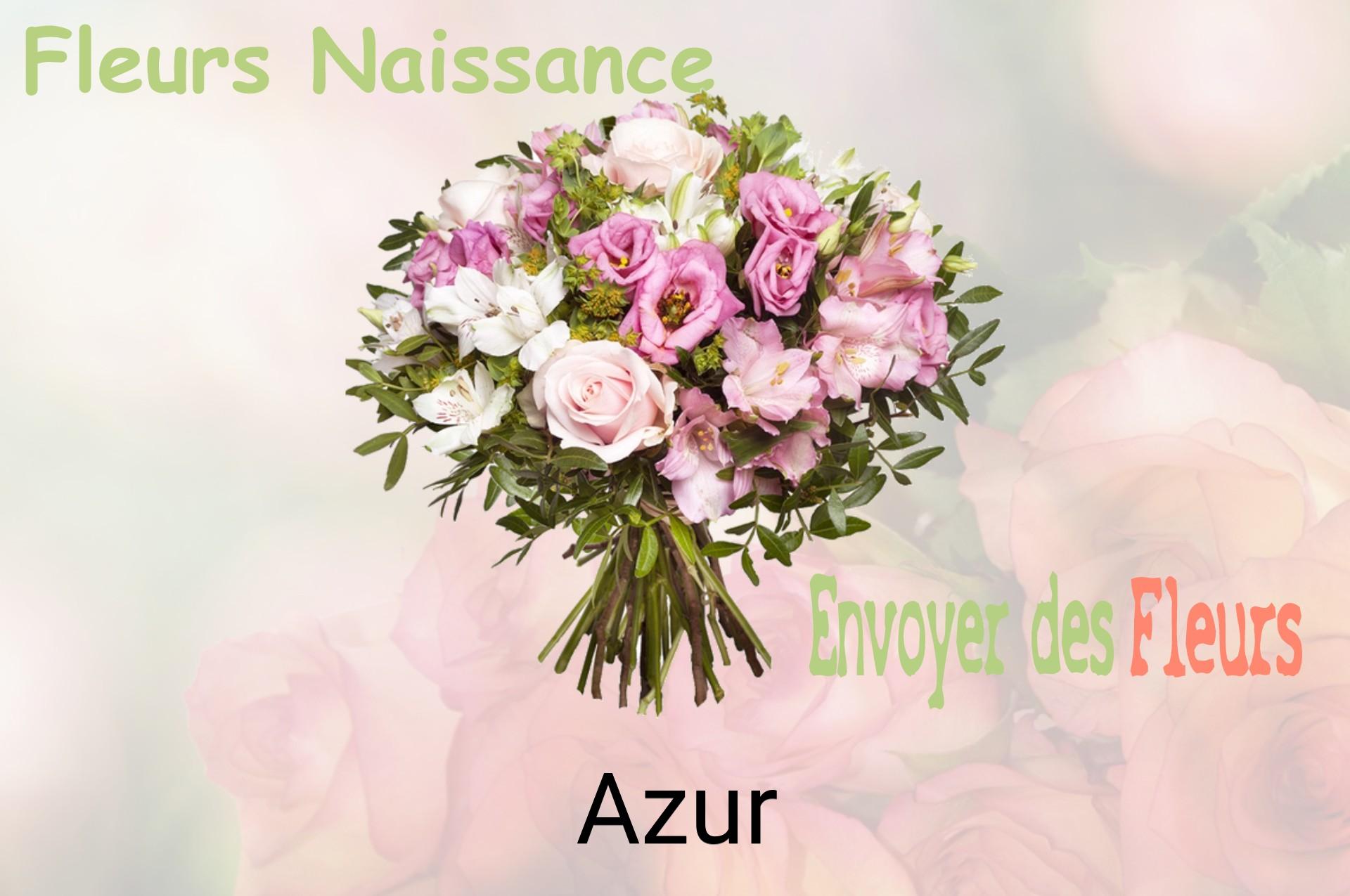 Bouquet de fleurs de naissance livré à Azur